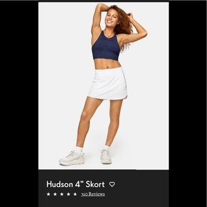 Outdoor Voices White Hudson 4” Skort